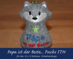 Fuchs ITH - Papa ist der Beste 10x10 Rahmen