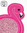 Flamingo Stickdatei Mugrug 16x26 ITH